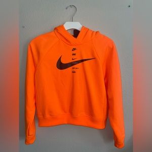 Orange Nike sweatshirt